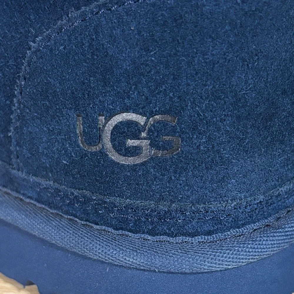 UGG Neumel Chukka Boots Navy Blue Shearling Lined Men’s 11
